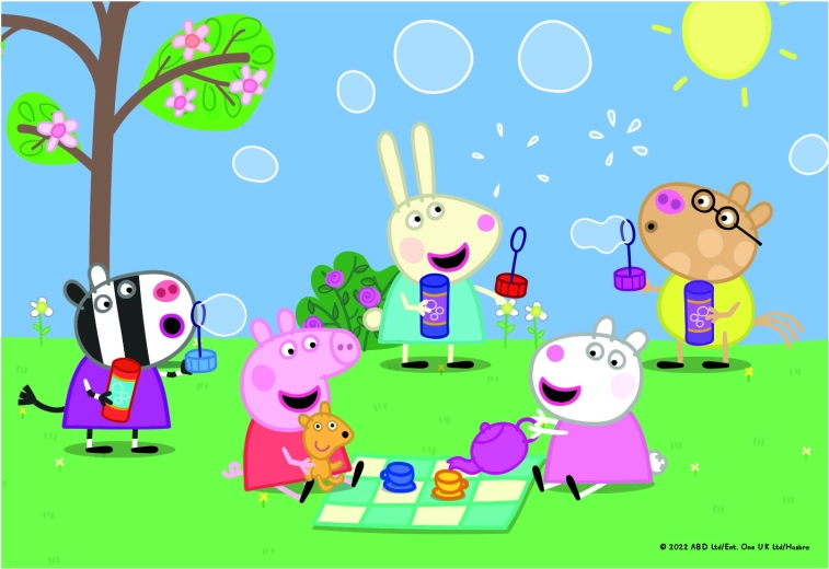 Cheerful illustrations with favorite characters