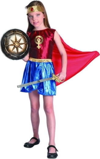 Carnival dress heroine for girls 130–140 cm