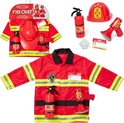 Melissa & Doug Firefighter Costume with Accessories
