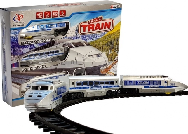 High-speed battery-powered train with light and sound
