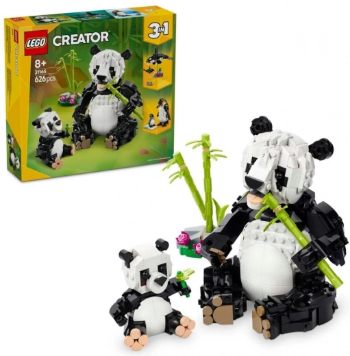 creator 3 en 1 : famille de pandas
