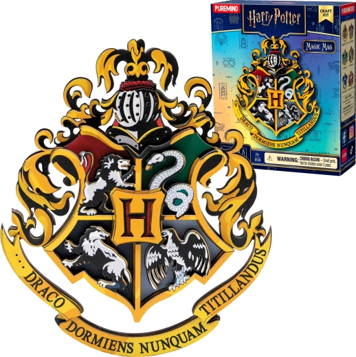 Puremind Harry Potter Magic Mag surprise wooden foldable 3D puzzle – magnet