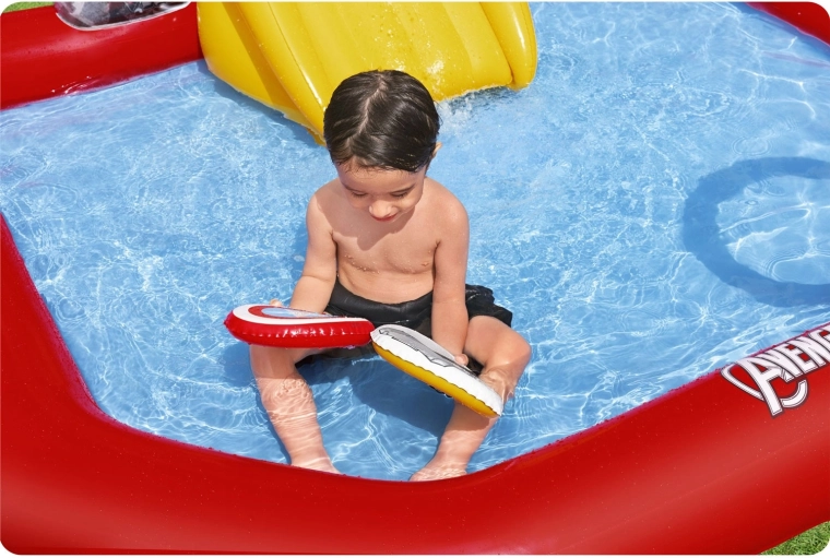 Glijbaan en zachte landingsbodem