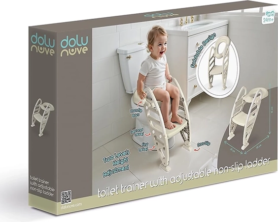 Verstelbare ladder voor eenvoudige toegang tot het toilet