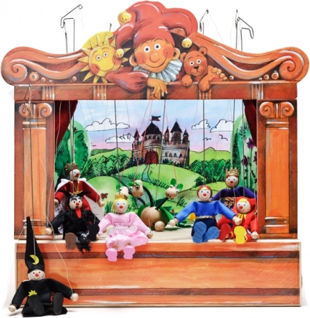 Houten poppentheater voor kinderen Gerlichovo