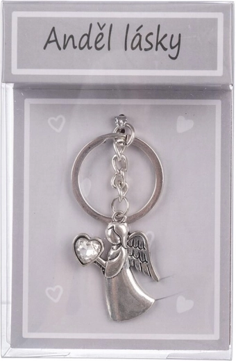 Metal Angel of Love Keychain