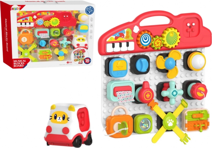 Table sensorimotrice interactive avec piano pour enfants