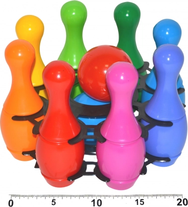 Ensemble de quilles en plastique 8 pcs
