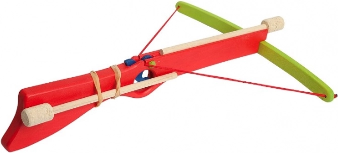 Wooden Crossbow – Red Toy for Kids