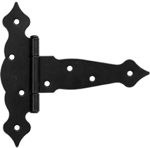Decorative triangular hinge 150 × 45 × 185 mm, black, 2.5 mm steel