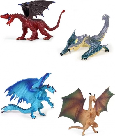 Set of Dragon Figures 12 cm (2 pcs)