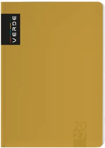 Verde Green A5 Weekly Diary 2027, Mustard
