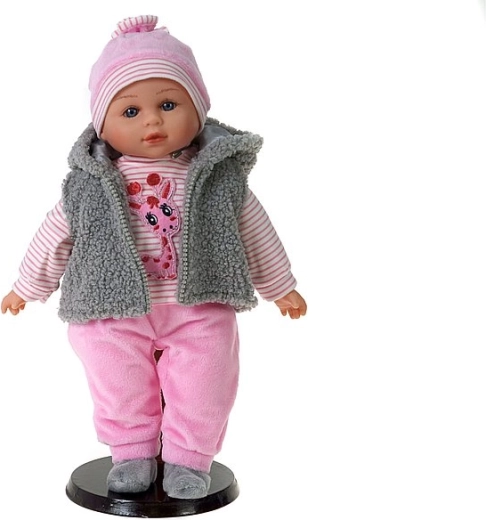 Pratende en zingende baby-pop