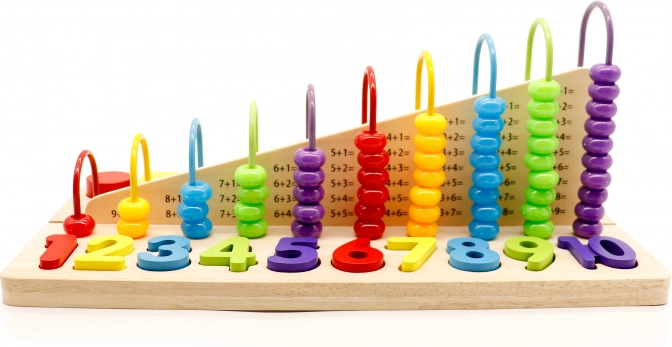 Educatief houten speeltje met telraam ECOTOYS