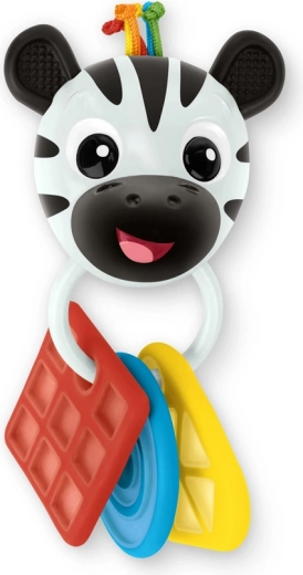 Teether and rattle zebra Zen Shake‑a‑Shape BABY EINSTEIN, BPA‑free, from 0 months