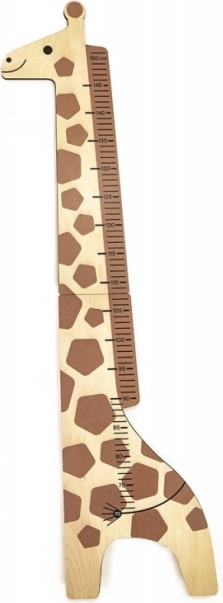 Children's height chart in the shape of a giraffe by Baja