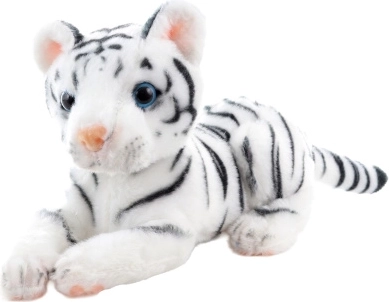 White plush tiger 21 cm