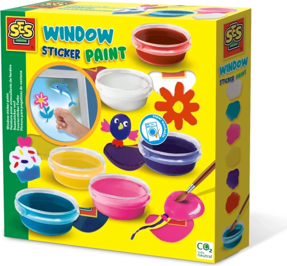 Peel-off glass paints for painting window pictures