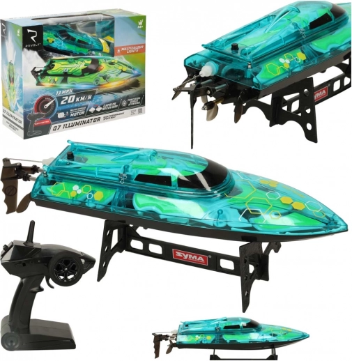 rc boot revolt illuminator groen 20 km/u, 150 m bereik, 2.4 ghz