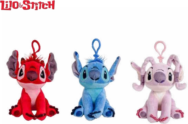 Disney Lilo & Stitch plush keychain 12 cm (3 types)