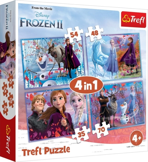 Puzzle 4-in-1 FROZEN 2 – Into the Unknown