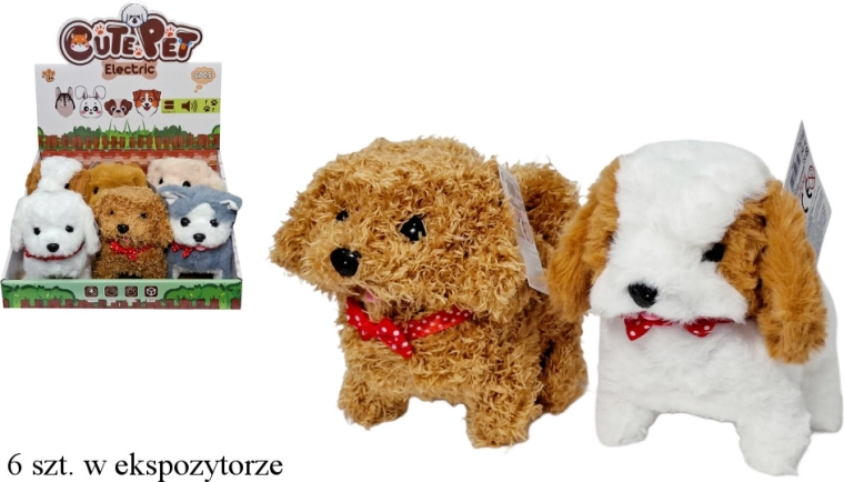 Interactief pluchen hondje met blaffen en beweging