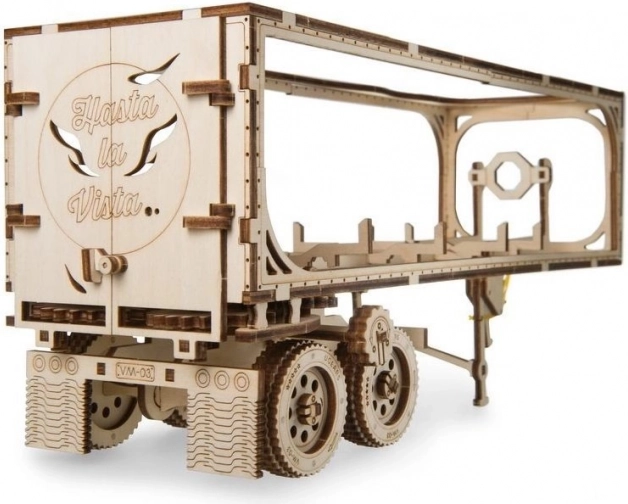 Houten 3D-puzzel aanhanger voor vrachtwagen HEAVY BOY VM-03 (138 stukjes) UGEARS