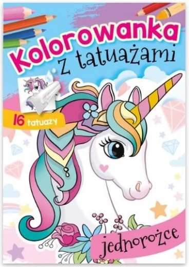 Magiattoo unicorn coloring pages and washable tattoos