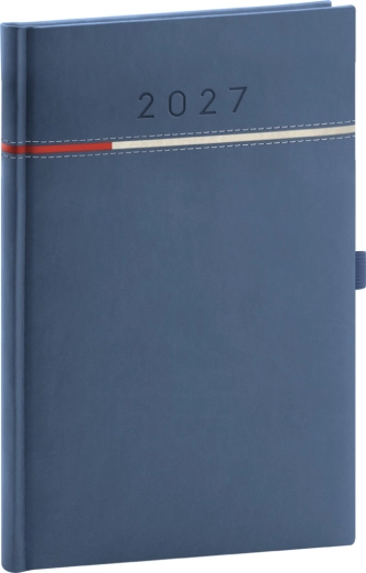 Notique weekagenda Tomy 2027 blauw-rood 15 × 21 cm