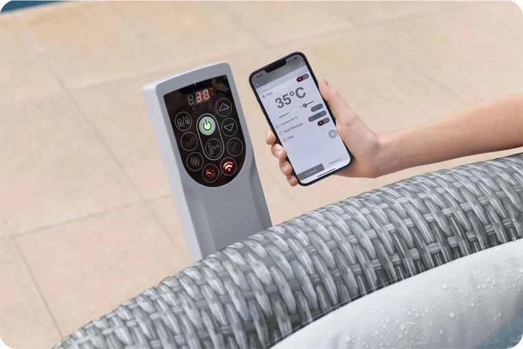 Slimme bediening en snelle verwarming tot 40 °C