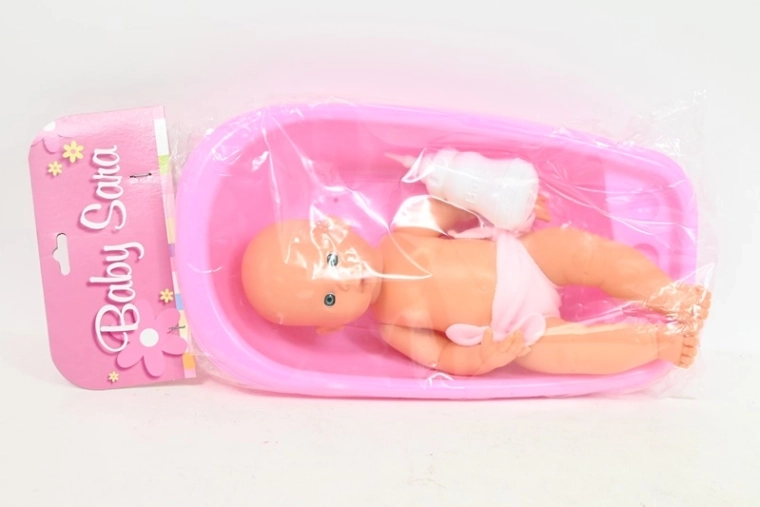 Poupée Sara dans une baignoire 39 cm