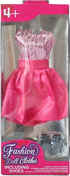 Doll dresses with accessories – outfit set with shoes