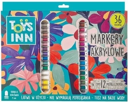 Acrylmarkers TOYSINN – set van 36 kleuren