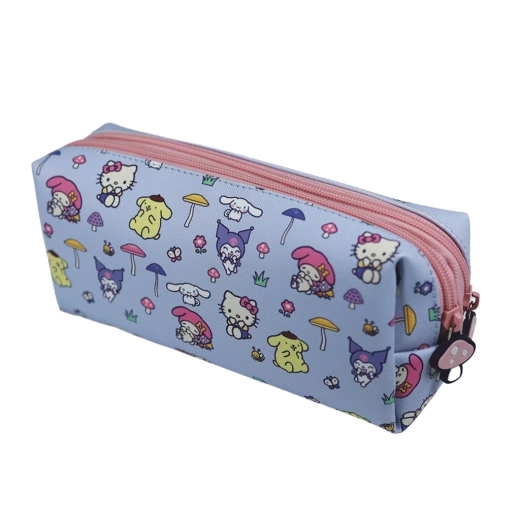 Hello Kitty et ses amis – double trousse scolaire Mushroom