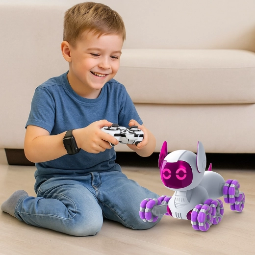 LED lights, music, and touch responses