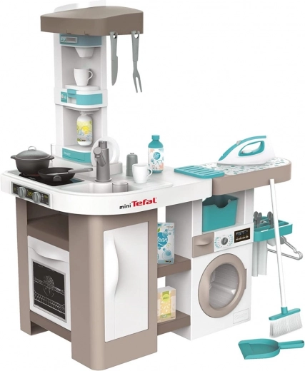 SMOBY TEFAL Studio Kids Kitchen with Washing Machine 2-in-1