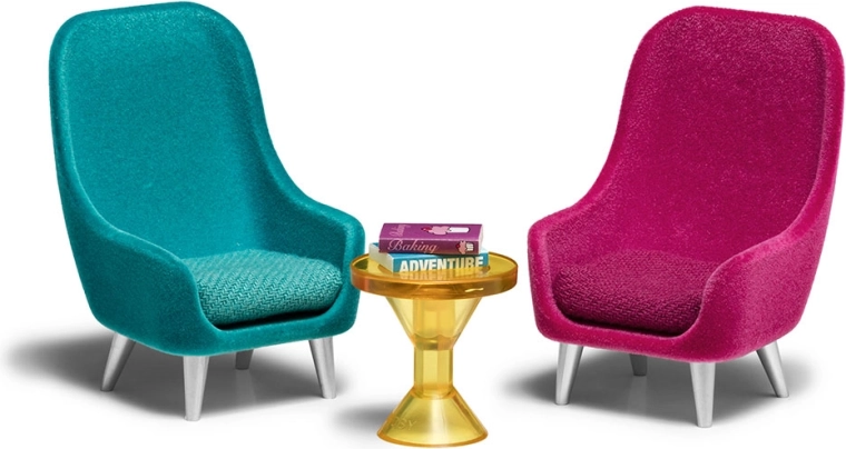 Ensemble Lundby de fauteuils et table basse pour maison de poupées