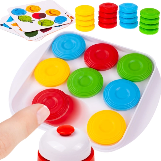 Jeu logique jetons rapides et cartes