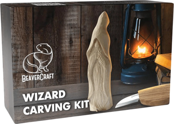 BeaverCraft DIY Wood Carving Kit – Wizard for Beginners