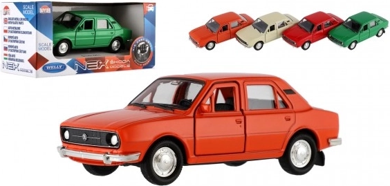 Metallmodell Škoda 105 L 1:34–39 mit zu öffnenden Türen