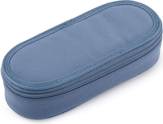 Ovales Schüleretui Topgal in Denimblau