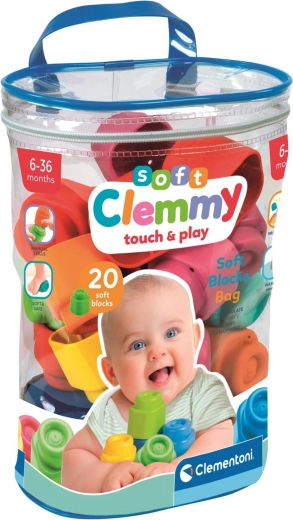 Blocs Clemmy doux dans un sac en plastique