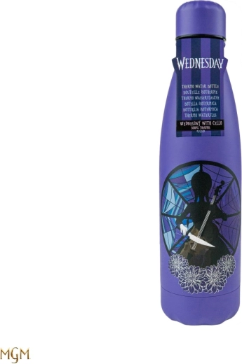 Bouteille isotherme en acier inoxydable Wednesday « visage » 500 ml