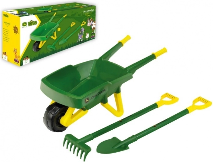 set de jardinage pour enfants avec brouette john deere