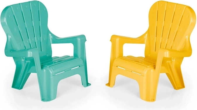 Chaise enfant en plastique Dolu avec accoudoirs (assortiment de couleurs)