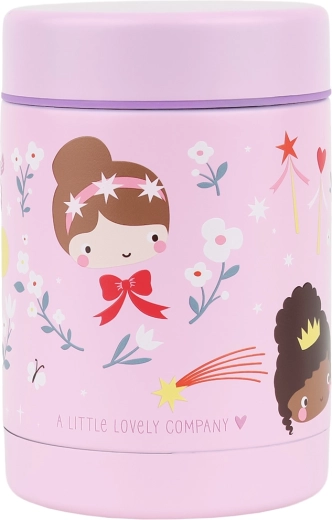 A Little Lovely Company geïsoleerde roestvrijstalen voedselcontainer Prinsessen 300 ml