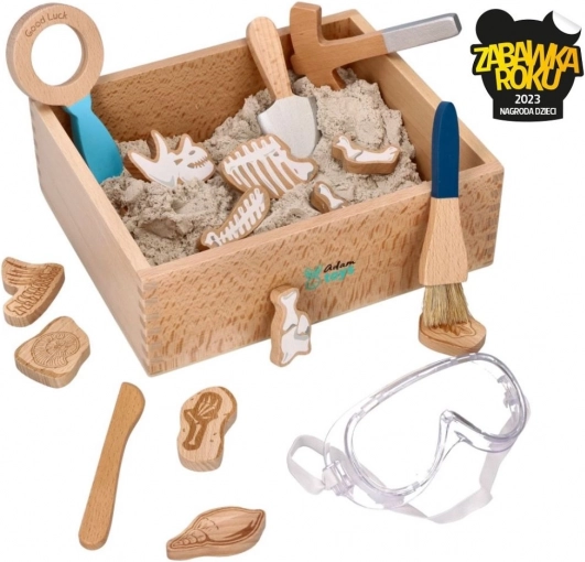 Set voor kleine archeologen met kinetisch zand