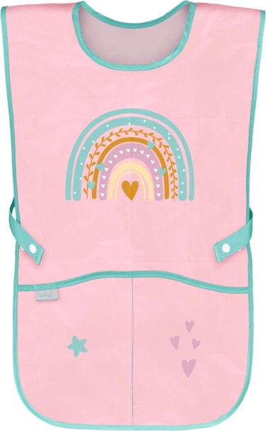 Kids’ rainbow apron pink