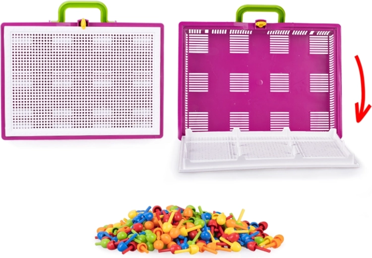 Portable case with handle
