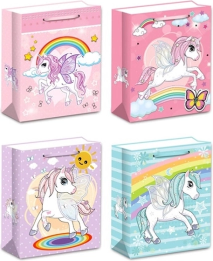 Kids' gift bag with unicorn, size L
